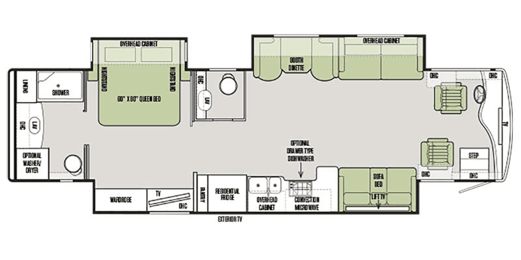 2019 Tiffin Motorhomes Phaeton 37bh - National Vehicle