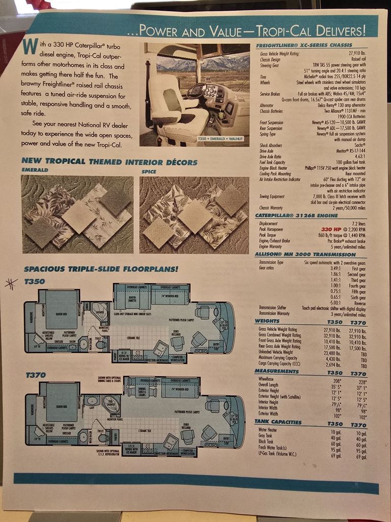 2004 National RV Tropical T350 - National Vehicle
